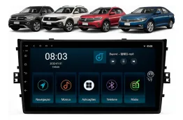 VOLKSWAGEN VIRTUS-TCROSS-POLO 2018/2023 KIT PREMIUM - CENTRAL MULTIMEDIA 9" ADAK ANDROID 8CORE + 4GB RAM + 64GB ROM