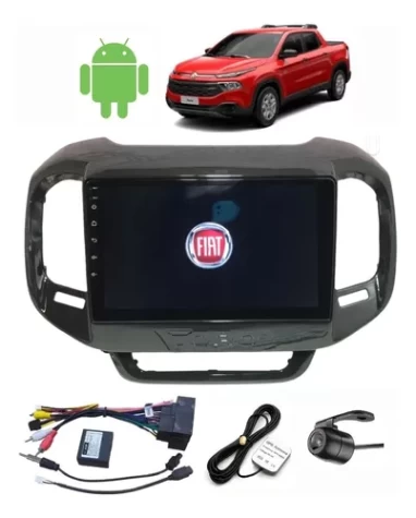FIAT TORO 2016/2022 KIT PREMIUM - CENTRAL MULTIMEDIA 9" ADAK ANDROID 8CORE + 4GB RAM + 64GB ROM