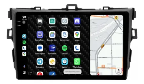 TOYOTA COROLLA 2007/2012 KIT STANDARD - CENTRAL MULTIMEDIA 9” ADAK ANDROID 4CORE + 4GB RAM + 64GB ROM