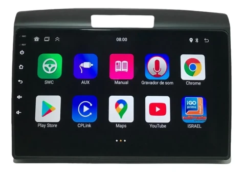 HONDA CRV 2012/2016 KIT PREMIUM - CENTRAL MULTIMIDIA 9" ADAK ANDROID 8CORE + 4GB RAM + 64GB ROM