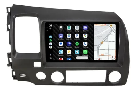 HONDA CIVIC 2008/2011 KIT PREMIUM - CENTRAL MULTIMEDIA 9" ADAK ANDROID 8CORE + 4GB RAM + 64GB ROM