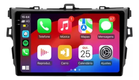 TOYOTA COROLLA 2007/2012 KIT PREMIUM - CENTRAL MULTIMEDIA 9" ADAK ANDROID 8CORE + 4GB RAM + 64GB ROM