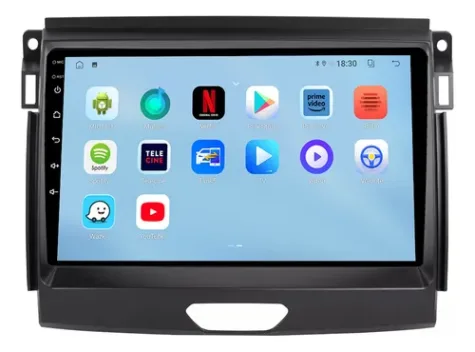 FORD RANGER 2019/2025 KIT STANDARD - CENTRAL MULTIMEDIA 9" ADAK ANDROID 4CORE + 4GB RAM + 64GB ROM