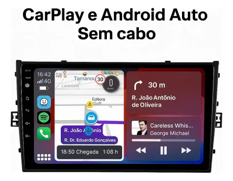 VOLKSWAGEN VIRTUS-TCROSS-POLO 2018/2023 KIT PREMIUM - CENTRAL MULTIMEDIA 9" ADAK ANDROID 8CORE + 4GB RAM + 64GB ROM