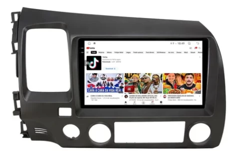 HONDA CIVIC 2008/2011 KIT PREMIUM - CENTRAL MULTIMEDIA 9" ADAK ANDROID 8CORE + 4GB RAM + 64GB ROM