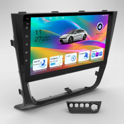 VOLKSWAGEM GOL G6 KIT PREMIUM - CENTRAL MULTIMEDIA 9" ADAK ANDROID 8CORE + 4GB RAM + 64GB ROM