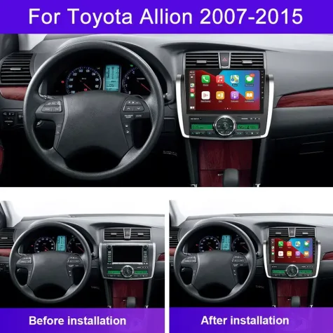 TOYOTA ALLION-PREMIO 2007/2015 KIT STANDARD - CENTRAL MULTIMEDIA 9" ADAK ANDROID 4CORE + 4GB RAM + 64GB ROM