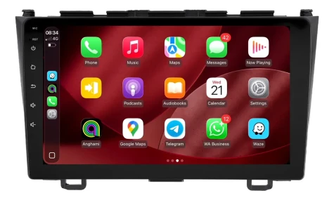 HONDA CRV 2008/2011 KIT PREMIUM - CENTRAL MULTIMEDIA 9" ADAK ANDROID 8CORE + 4GB RAM + 64GB ROM